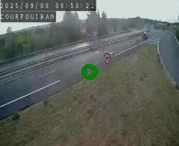 <h2>Caméra routière France - N109, Courpouiran - La plaine, en direction de Clermont l'Hérault, à la sortie de Montpellier</h2>