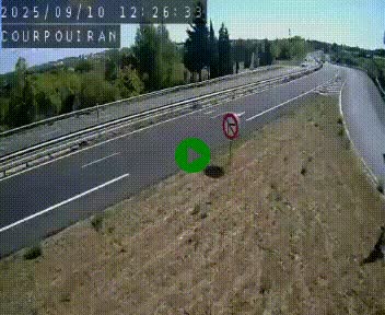 <h2>Caméra routière France - N109, Courpouiran - La plaine, en direction de Clermont l'Hérault, à la sortie de Montpellier</h2>