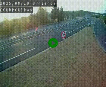 <h2>Caméra routière France - N109, Courpouiran - La plaine, en direction de Clermont l'Hérault, à la sortie de Montpellier</h2>