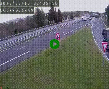 <h2>Caméra routière France - N109, Courpouiran - La plaine, en direction de Clermont l'Hérault, à la sortie de Montpellier</h2>