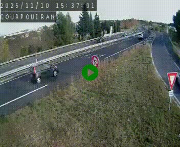 <h2>Caméra routière France - N109, Courpouiran - La plaine, en direction de Clermont l'Hérault, à la sortie de Montpellier</h2>