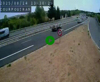 <h2>Caméra routière France - N109, Courpouiran - La plaine, en direction de Clermont l'Hérault, à la sortie de Montpellier</h2>