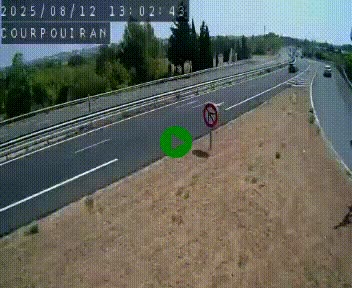 <h2>Caméra routière France - N109, Courpouiran - La plaine, en direction de Clermont l'Hérault, à la sortie de Montpellier</h2>