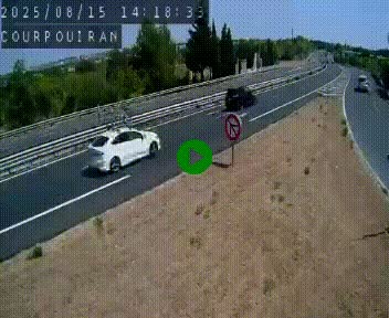 <h2>Caméra routière France - N109, Courpouiran - La plaine, en direction de Clermont l'Hérault, à la sortie de Montpellier</h2>
