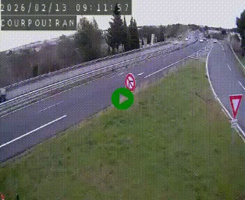 <h2>Caméra routière France - N109, Courpouiran - La plaine, en direction de Clermont l'Hérault, à la sortie de Montpellier</h2>