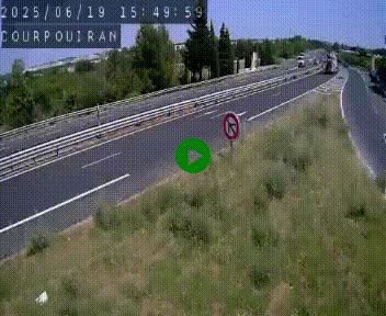 <h2>Caméra routière France - N109, Courpouiran - La plaine, en direction de Clermont l'Hérault, à la sortie de Montpellier</h2>