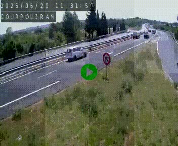<h2>Caméra routière France - N109, Courpouiran - La plaine, en direction de Clermont l'Hérault, à la sortie de Montpellier</h2>