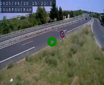 <h2>Caméra routière France - N109, Courpouiran - La plaine, en direction de Clermont l'Hérault, à la sortie de Montpellier</h2>