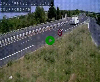<h2>Caméra routière France - N109, Courpouiran - La plaine, en direction de Clermont l'Hérault, à la sortie de Montpellier</h2>