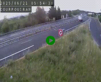 <h2>Caméra routière France - N109, Courpouiran - La plaine, en direction de Clermont l'Hérault, à la sortie de Montpellier</h2>
