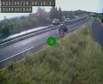 <h2>Caméra routière France - N109, Courpouiran - La plaine, en direction de Clermont l'Hérault, à la sortie de Montpellier</h2>