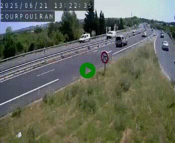 <h2>Caméra routière France - N109, Courpouiran - La plaine, en direction de Clermont l'Hérault, à la sortie de Montpellier</h2>