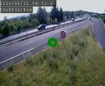 <h2>Caméra routière France - N109, Courpouiran - La plaine, en direction de Clermont l'Hérault, à la sortie de Montpellier</h2>