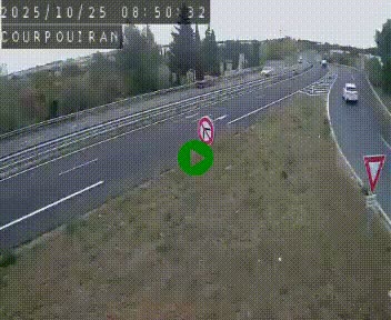 <h2>Caméra routière France - N109, Courpouiran - La plaine, en direction de Clermont l'Hérault, à la sortie de Montpellier</h2>
