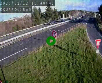 <h2>Caméra routière France - N109, Courpouiran - La plaine, en direction de Clermont l'Hérault, à la sortie de Montpellier</h2>