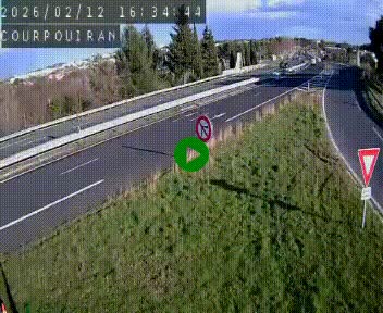 <h2>Caméra routière France - N109, Courpouiran - La plaine, en direction de Clermont l'Hérault, à la sortie de Montpellier</h2>