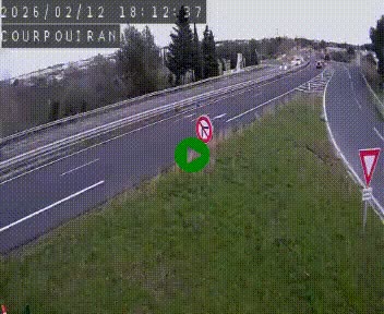 <h2>Caméra routière France - N109, Courpouiran - La plaine, en direction de Clermont l'Hérault, à la sortie de Montpellier</h2>