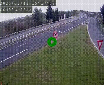 <h2>Caméra routière France - N109, Courpouiran - La plaine, en direction de Clermont l'Hérault, à la sortie de Montpellier</h2>