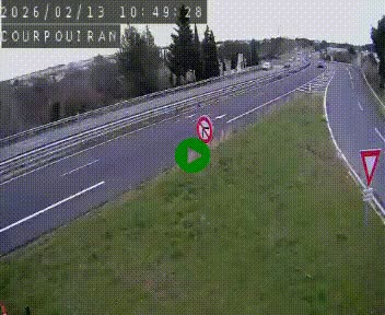 <h2>Caméra routière France - N109, Courpouiran - La plaine, en direction de Clermont l'Hérault, à la sortie de Montpellier</h2>