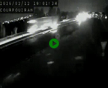 <h2>Caméra routière France - N109, Courpouiran - La plaine, en direction de Clermont l'Hérault, à la sortie de Montpellier</h2>