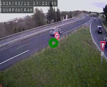 <h2>Caméra routière France - N109, Courpouiran - La plaine, en direction de Clermont l'Hérault, à la sortie de Montpellier</h2>