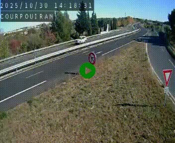 <h2>Caméra routière France - N109, Courpouiran - La plaine, en direction de Clermont l'Hérault, à la sortie de Montpellier</h2>