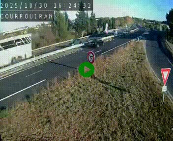 <h2>Caméra routière France - N109, Courpouiran - La plaine, en direction de Clermont l'Hérault, à la sortie de Montpellier</h2>