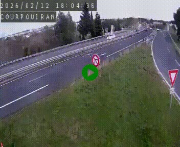 <h2>Caméra routière France - N109, Courpouiran - La plaine, en direction de Clermont l'Hérault, à la sortie de Montpellier</h2>