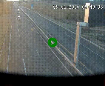 Caméra autoroute A75 à hauteur de La Cavalerie en direction de Montpellier, à proximité de l'aérodrome de Millau-Larzac