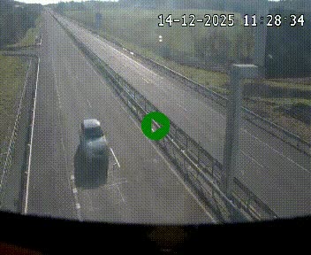 Caméra autoroute A75 à hauteur de La Cavalerie en direction de Montpellier, à proximité de l'aérodrome de Millau-Larzac