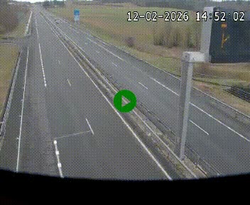Caméra autoroute A75 à hauteur de La Cavalerie en direction de Montpellier, à proximité de l'aérodrome de Millau-Larzac
