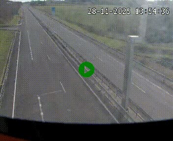 Caméra autoroute A75 à hauteur de La Cavalerie en direction de Montpellier, à proximité de l'aérodrome de Millau-Larzac