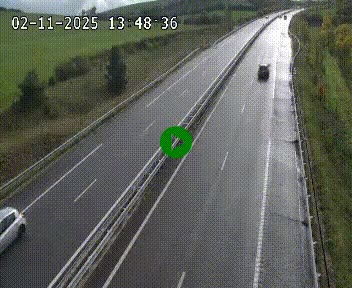 Caméra autoroutière France - A75, Montalies, à hauteur de Séverac-le-Chateau, en direction du viaduc de Millau