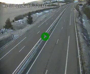 Caméra autoroutière France - A75, Montalies, à hauteur de Séverac-le-Chateau, en direction du viaduc de Millau