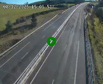 Caméra autoroutière France - A75, Montalies, à hauteur de Séverac-le-Chateau, en direction du viaduc de Millau