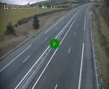 Caméra autoroutière France - A75, Montalies, à hauteur de Séverac-le-Chateau, en direction du viaduc de Millau