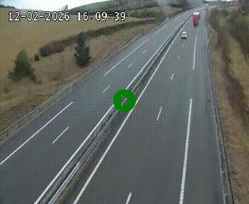 Caméra autoroutière France - A75, Montalies, à hauteur de Séverac-le-Chateau, en direction du viaduc de Millau