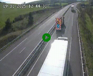 Caméra autoroutière France - A75, Montalies, à hauteur de Séverac-le-Chateau, en direction du viaduc de Millau