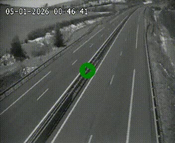 Caméra autoroutière France - A75, Montalies, à hauteur de Séverac-le-Chateau, en direction du viaduc de Millau