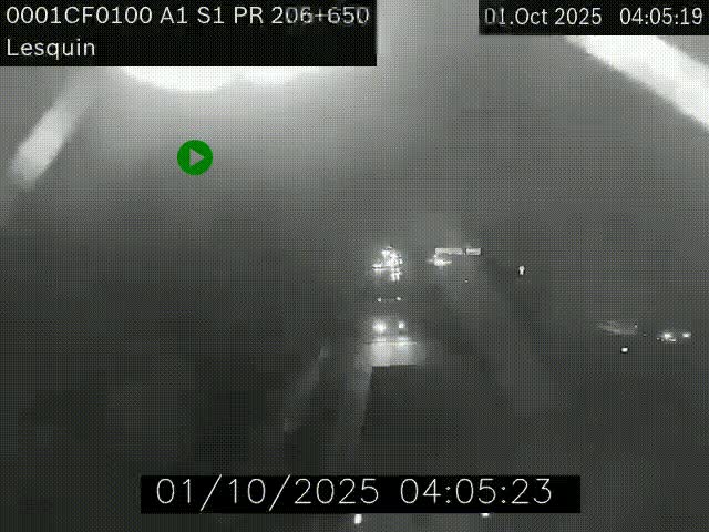 <h2>Webcam autoroute A1 à hauteur de Lesquin. Vue orientée vers Lille</h2>