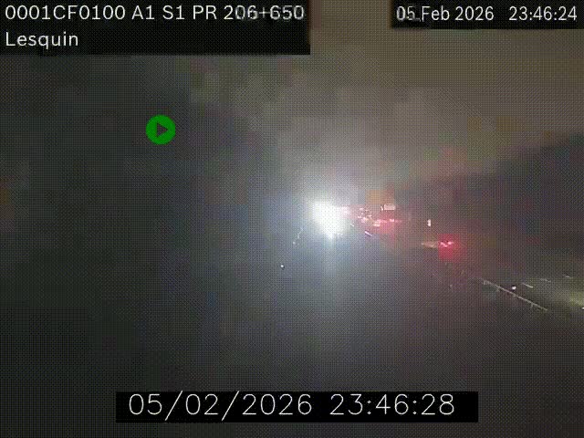 <h2>Webcam autoroute A1 à hauteur de Lesquin. Vue orientée vers Lille</h2>