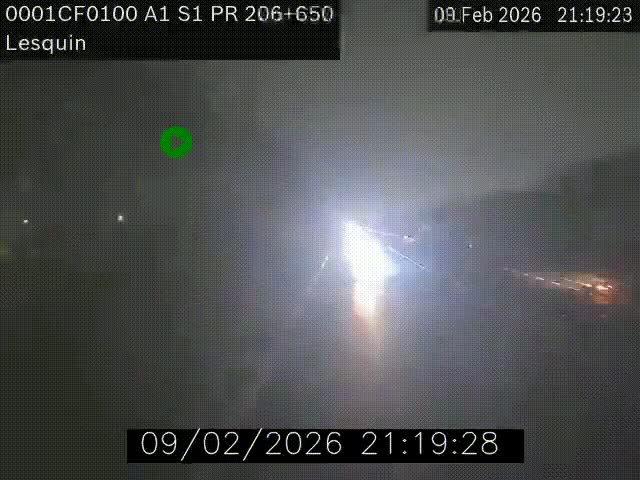 <h2>Webcam autoroute A1 à hauteur de Lesquin. Vue orientée vers Lille</h2>