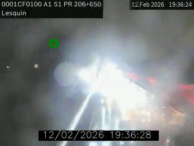 <h2>Webcam autoroute A1 à hauteur de Lesquin. Vue orientée vers Lille</h2>