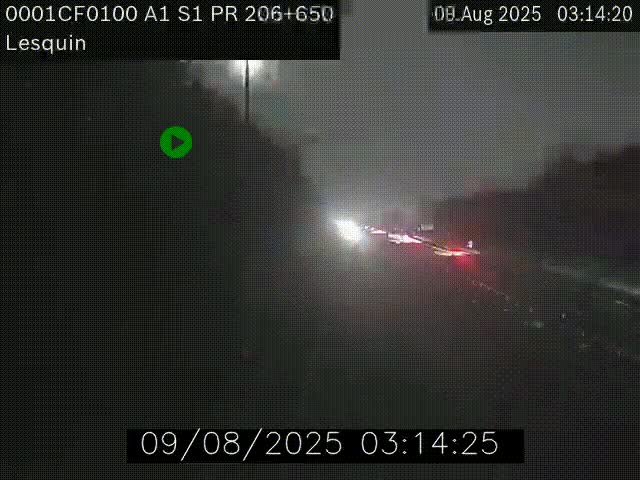 <h2>Webcam autoroute A1 à hauteur de Lesquin. Vue orientée vers Lille</h2>