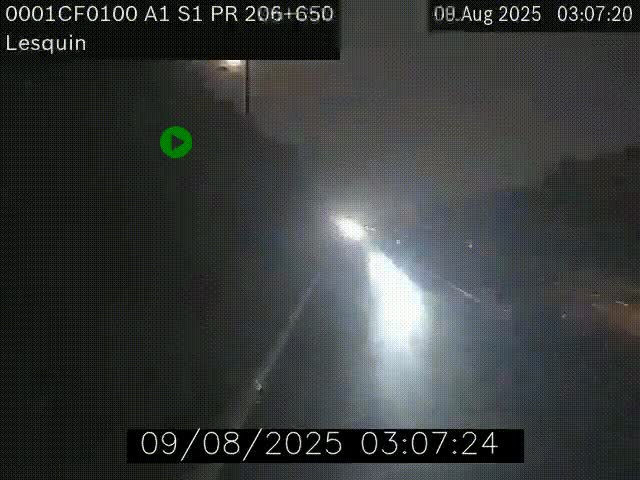 <h2>Webcam autoroute A1 à hauteur de Lesquin. Vue orientée vers Lille</h2>