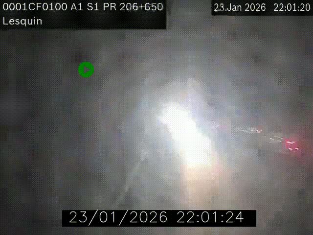 <h2>Webcam autoroute A1 à hauteur de Lesquin. Vue orientée vers Lille</h2>
