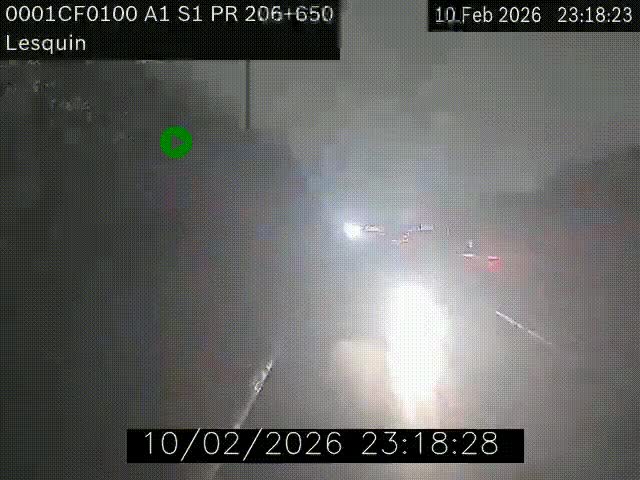 <h2>Webcam autoroute A1 à hauteur de Lesquin. Vue orientée vers Lille</h2>