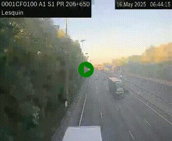 <h2>Webcam autoroute A1 à hauteur de Lesquin. Vue orientée vers Lille</h2>