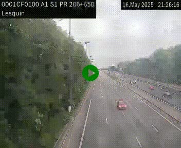 <h2>Webcam autoroute A1 à hauteur de Lesquin. Vue orientée vers Lille</h2>