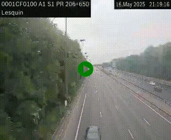<h2>Webcam autoroute A1 à hauteur de Lesquin. Vue orientée vers Lille</h2>